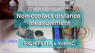 HCSR04 Ultrasonic sensor interfacing with PIC Microcontroller [upl. by Bayer]