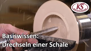 Basiswissen Drechseln einer Schale  Simon Hope Tutorials  Deutsche Synchronisation [upl. by Ardnalak]