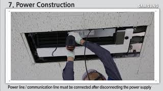 How to installation Wind free 1Way cassette [upl. by Abbotson]