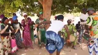 Gambian dancing at Ndemban  a Jola village in The Gambia [upl. by Eliades]