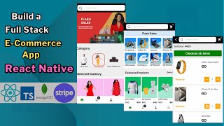 React Native Full Stack Ecommerce App with Stripe Payment gateway [upl. by Aissirac]