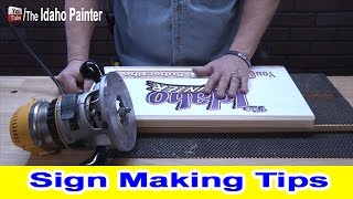 How To Make A Wood Sign Sign Making Tips With A Router [upl. by Karee439]