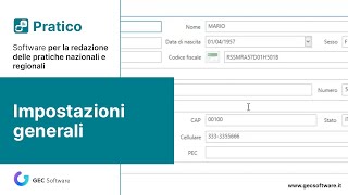 Pratico  Impostazioni generali [upl. by Knuth]