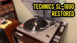 Technics SL1800 Turntable Restored [upl. by Buehrer]