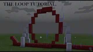 MINECRAFT Roller Coaster Elements The loop Tutorial [upl. by Lamond]