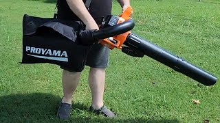 PROYAMA Gas Powered Leaf BlowerVacMulcher Review [upl. by Asiaj]