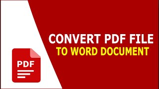 How to Convert PDF to Word [upl. by Cartwell163]