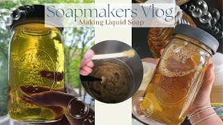 Making Liquid Soap From Scratch Liquid Glycerin Soap Tutorial [upl. by Nallac]