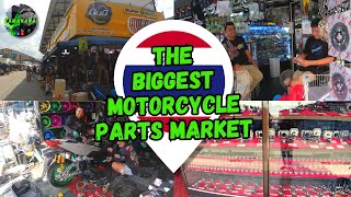 Poonsap Market in Thailand  Walkthrough  Motorcycle Parts amp Accessories [upl. by Melbourne]