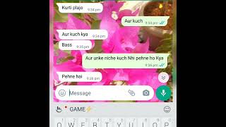 Gf bf Romantic night whatsapp chatting video ❤ Teri Aashiq [upl. by Asilat]