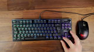 Roccat Vulcan TKL linear titan switches key actuation sounds and keystrokes [upl. by Aikym]