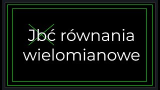 Wielomiany  równanie wielomianowe  zadanie w raz z rozwiązaniem  quotRozwiąż równaniequot [upl. by Aietal]