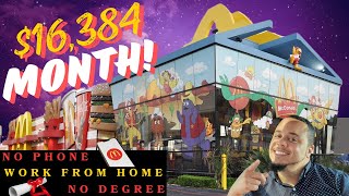 McDonalds WILL PAY YOU 16384MONTH  WORK FROM HOME  REMOTE WORK FROM HOME JOBS  ONLINE JOBS [upl. by Snilloc]