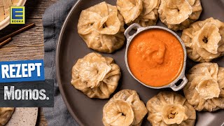 Momos Rezept  Vegetarische Teigtaschen selber machen [upl. by Zondra]