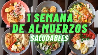 UNA SEMANA DE ALMUERZOS SALUDABLES  Michela Perleche [upl. by Geraldina]