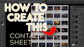 Photoshop Tutorial How to Easily Create a Contact Sheet [upl. by Mandle]