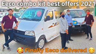 🔥Finally Eeco car delivered 2021 🔥 with free 36000 Rupees combo kit offers 👌 [upl. by Rabin26]