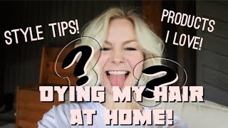 Dying my hair at home  Hair Styling Tips amp More [upl. by Leirza]