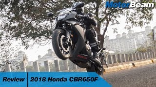 2018 Honda CBR650F Review – Fast Not Furious  MotorBeam [upl. by Binni456]