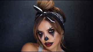 GANGSTER CLOWN HALLOWEEN TUTORIAL  iluvsarahii [upl. by Glavin405]