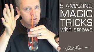 How to do 5 Amazing Magic Tricks with a Straw [upl. by Tri]