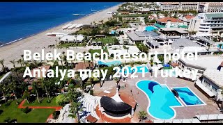 Belek Beach Resort hotel Antalya Turkey Aerial Drone [upl. by Leanne]