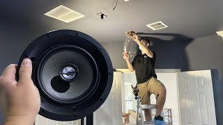 HOWTO Install InCeiling Speakers Focal 100 Series [upl. by Elram]