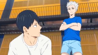 Haikyu TO THE TOP 2nd  Hinata and Kageyama practice with Top Servers [upl. by Heda237]