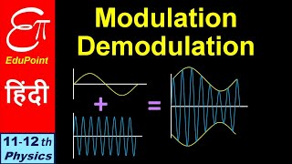 🔴 MODULATION  DEMODULATION  AMPLITUDE 🆚 FREQUENCY  Communication System  Part 4  in HINDI [upl. by Brier305]