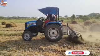 Very Hard cultivation with Sonalika 30hp tractor tractorvideo farming automobile RainaFarming [upl. by Araid]