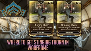 Where to farm Stinging Thorn in Warframe [upl. by Kenlee]