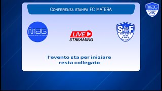 🎥  Conferenza Stampa FC Matera Presentazione del “Top Jersey Sponsor” VIM Farmaceutici [upl. by Sheryl328]