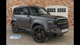 2022 72 LAND ROVER DEFENDER 90 V8 CARPATHIAN EDITION IN CARPATHIAN GREY WITH SATIN PPF [upl. by Ydasahc]