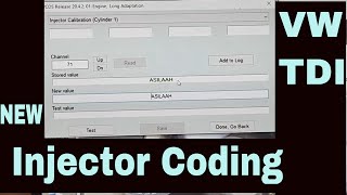 VW TDI 20 common rail how to program or code new injectors after installing new injectors [upl. by Eikkin]