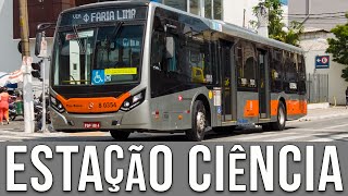 Parada Estação Ciência Rua Guaicurus  Movimentação de Ônibus 600 [upl. by Trici]