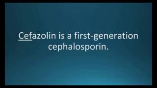 How to pronounce cefazolin Ancef Memorizing Pharmacology Flashcard [upl. by Gregoor833]