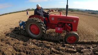 1959 International Harvester B275 23 Litre 4Cyl Diesel Tractor 38 HP with Ransomes Plough [upl. by Jordain]