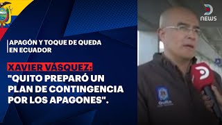 Apagón y toque de queda en Ecuador Modifican horarios del transporte público  DNews [upl. by Anaher]