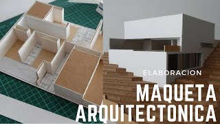 COMO SE HACE una MAQUETA de Arquitectura PARTE 1 [upl. by Airdnalahs]