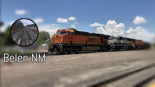 HD 60FPS Loads of BNSF and NMRX trains in Belen NM [upl. by Rramel]