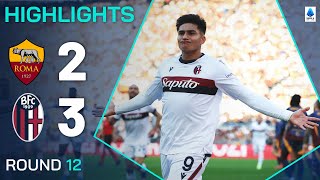 ROMABOLOGNA 23  HIGHLIGHTS  Bologna edge fivegoal thriller  Serie A 202425 [upl. by Eelarak948]