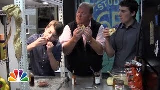 The Batali Brothers Leftover Pizza Late Night with Jimmy Fallon [upl. by Lennie101]