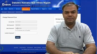 DHBVN Electricity Bill Profile Password Reset [upl. by Jumbala]