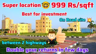 💐🤑Just 999 RsSqft🥳Plot sale in chennai💥 Lowest price👌Near Hindustan Collage 🏠House 199 lakhs 🔥🤩 [upl. by Cenac230]