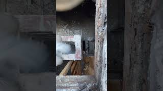 Demolishing A Chimney  House Remodel construction comedy realestate remodeling del [upl. by Cornela]