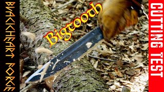 Batoning with quotthe Bigtoothquot Hard Testing a Handforged Knife [upl. by Vala]