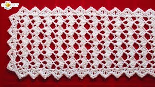 Festive Table Runner Crochet Pattern  Looks Fancy Easy Pattern [upl. by Jamila48]