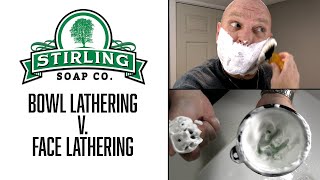 Wet Shaving Techniques  Bowl versus Face Lathering [upl. by Gnaoh]