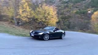 mercedes Slk 200 kompressor r171 little power oversteering [upl. by Idihc306]