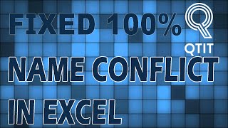 Fixed Name Conflict In Excel  quotName already exists on destination sheetquot [upl. by Yanal]